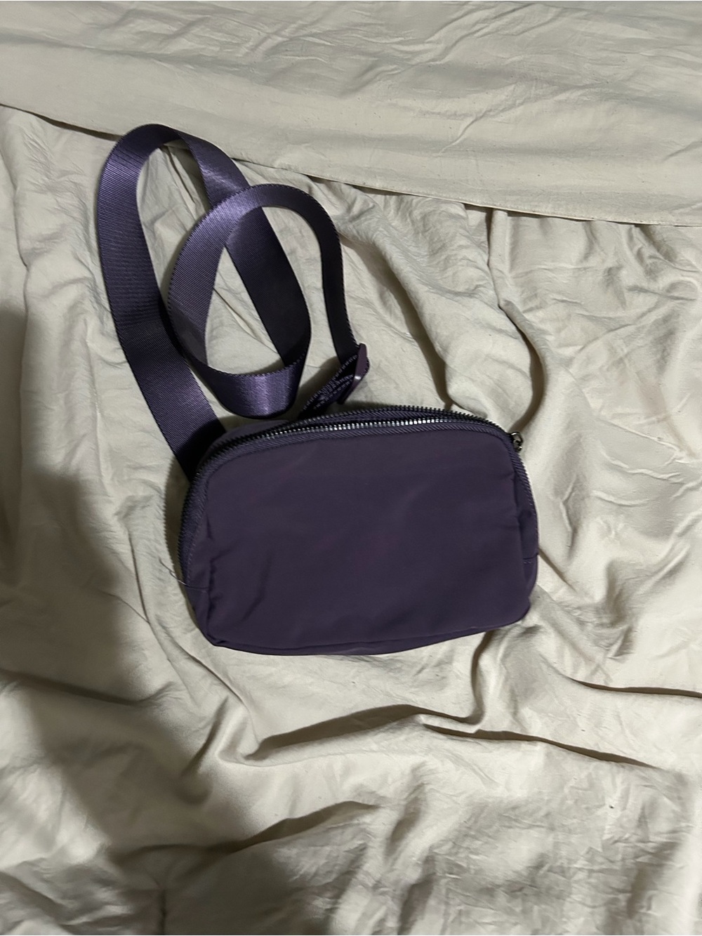 Purple Crossbody Sling Bag - Lightweight Everyday Bag